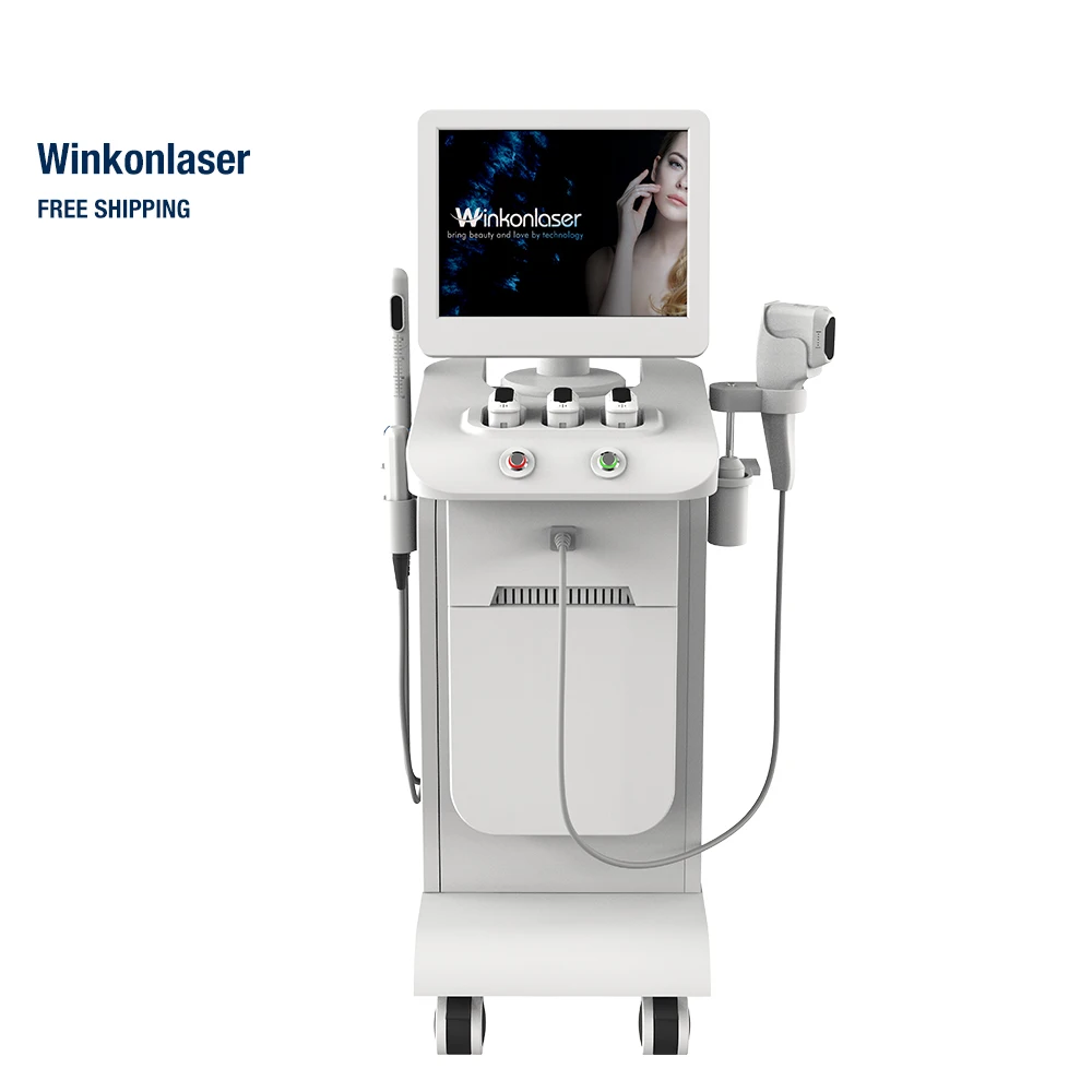 3D 4D Hifu Machine For Salon Clinic 11 Lines V-Max Hifu Eye Facial Skin Tighten And Lift 3 In 1 5D Hifu Medical CE