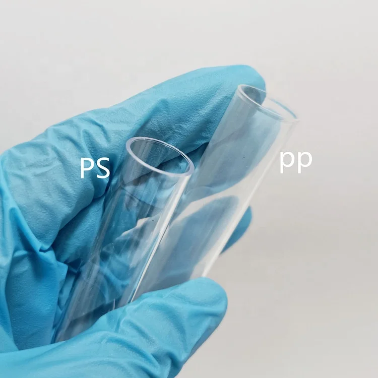 Laboratory  Different size  Plain PS PP Round Bottom 15ml 10ml 5ml plastic test tube