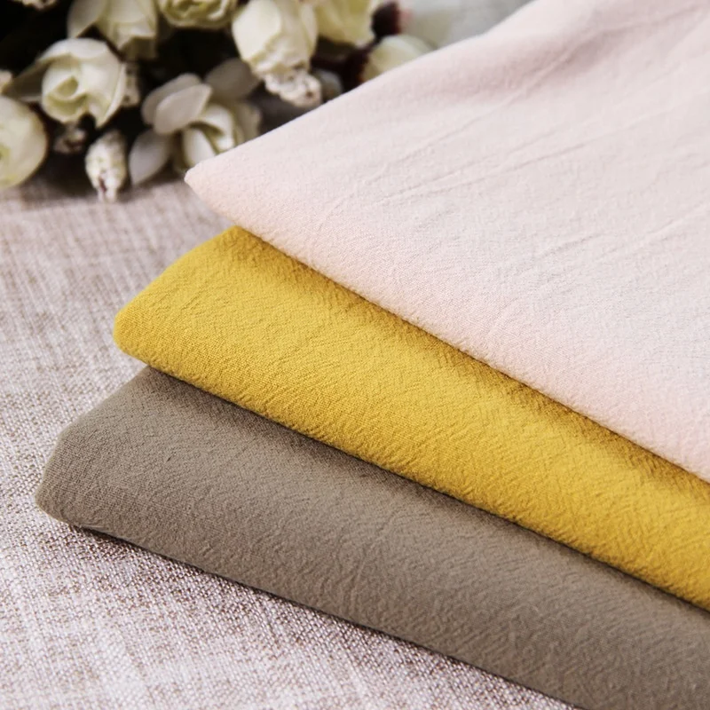 
Good Quality Wholesale Textile Material Linen Yarn 100% Cotton Dyed Fabric 