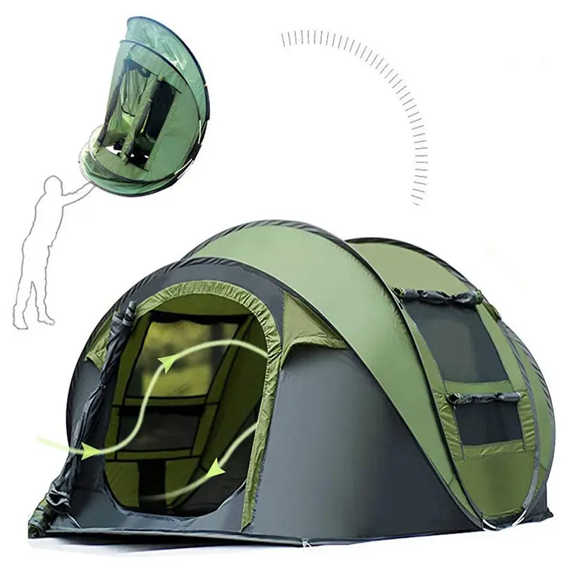 Camping Tent 4 Person Wholesale Suppliers Portable Foldable Automatic Up Outdoor Automatic Tent