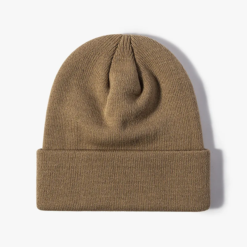 100% Acrylic Beanie Custom Mens Beanie Knit Hats with Logo Custom Wool Cotton Winter Cap