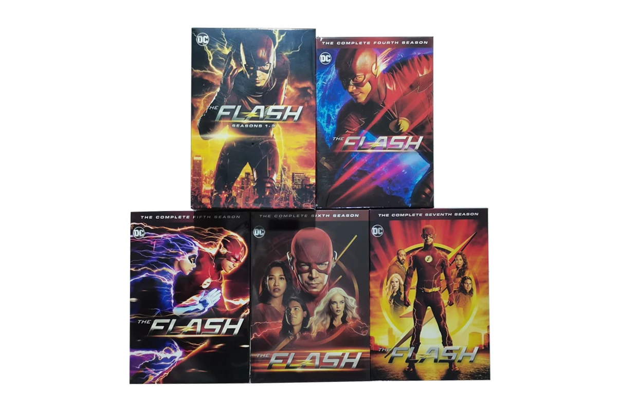 The Flash Season1-7 The Complete Series 35 Discs Factory Wholesale DVD Movies TV Series Cartoon Region 1 DVD Free Shipping
