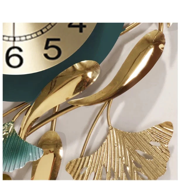 Ak Brass Nordic Creative Metal Hanging Wall Clock Living Room Household Fashion Wall Clock Watch For Modern Wall Decoration