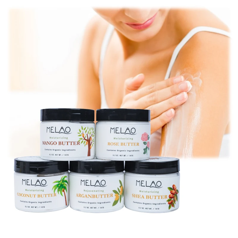 Private Label Pure Natural Whipped Butter Organic Raw Bulk Coconut Lotion Unrefined Cold-Pressed Body Skin Care Shea Butter