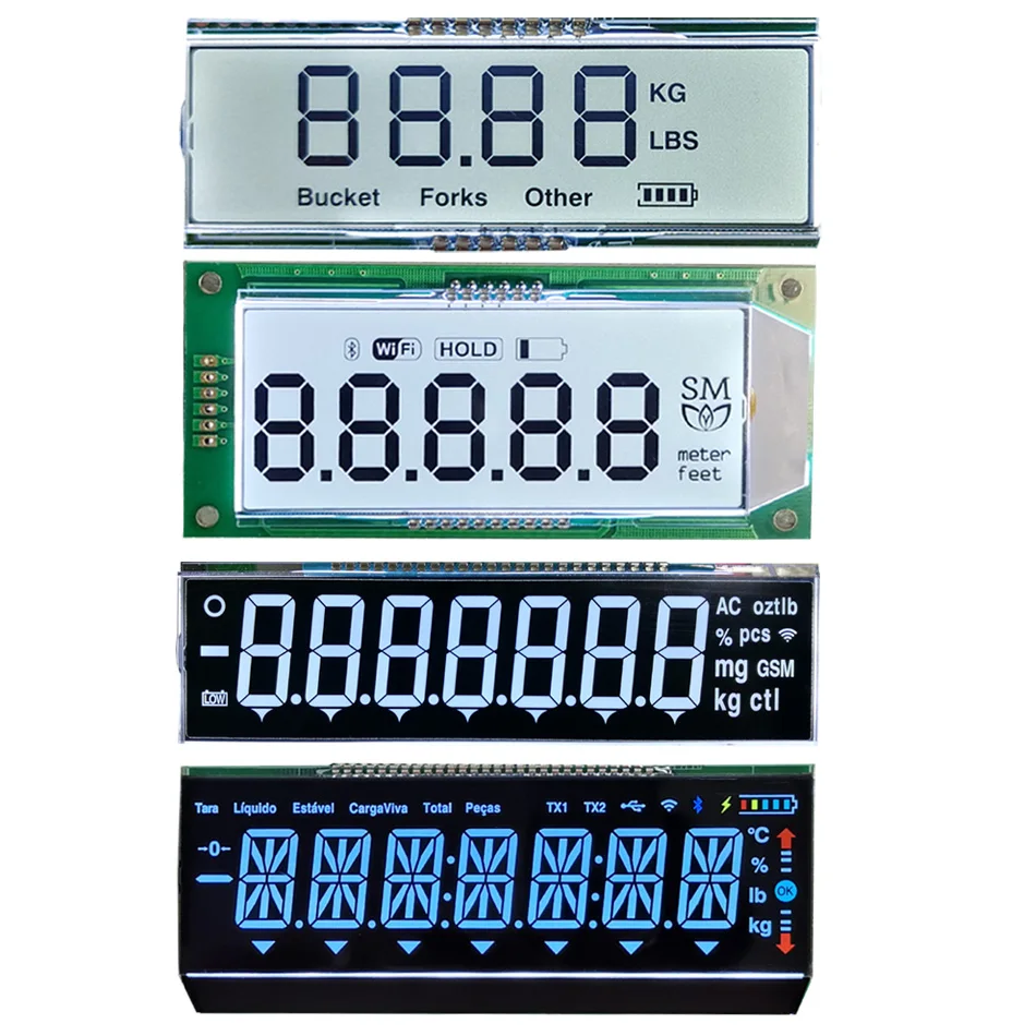 Graphic 7 segment custom medication reminder medical lcd digital clock display