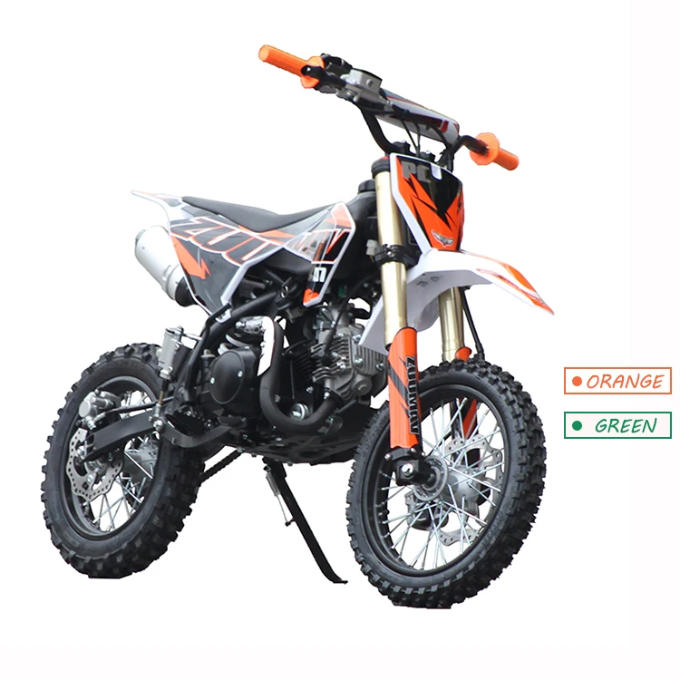 China make big wheel chain drive electric start 4 stroke engines motorcycle 125cc dirt bike