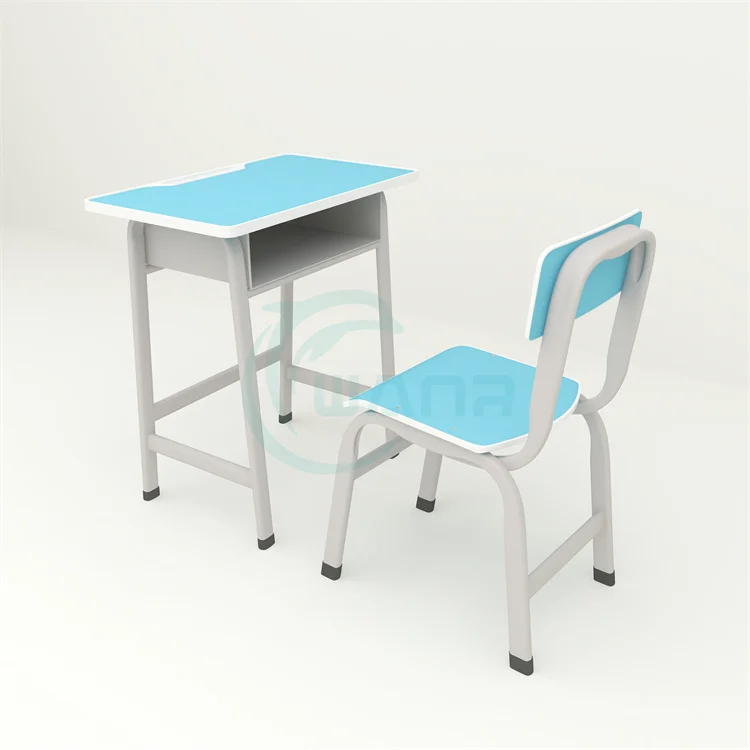 Cheap and good-looking single-seater student desks and chairs school furniture