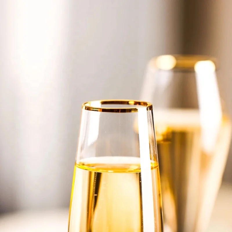 Wholesale Crystal Goblet Cups Wine glasses Champagne Flutes  Champagne Glasses  For Bar Wedding Party