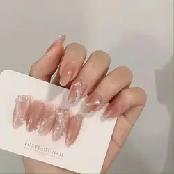 New Fashion luxury handmade press on nails custom luxury package false nails Acrylic fingernails wholesale