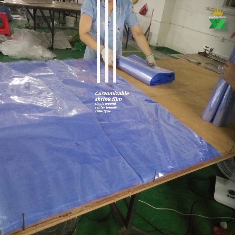 Customized Width Shenzhen Transparent Film 0.018mm Heat Shrinking PVC Tube Pof Shrink Film