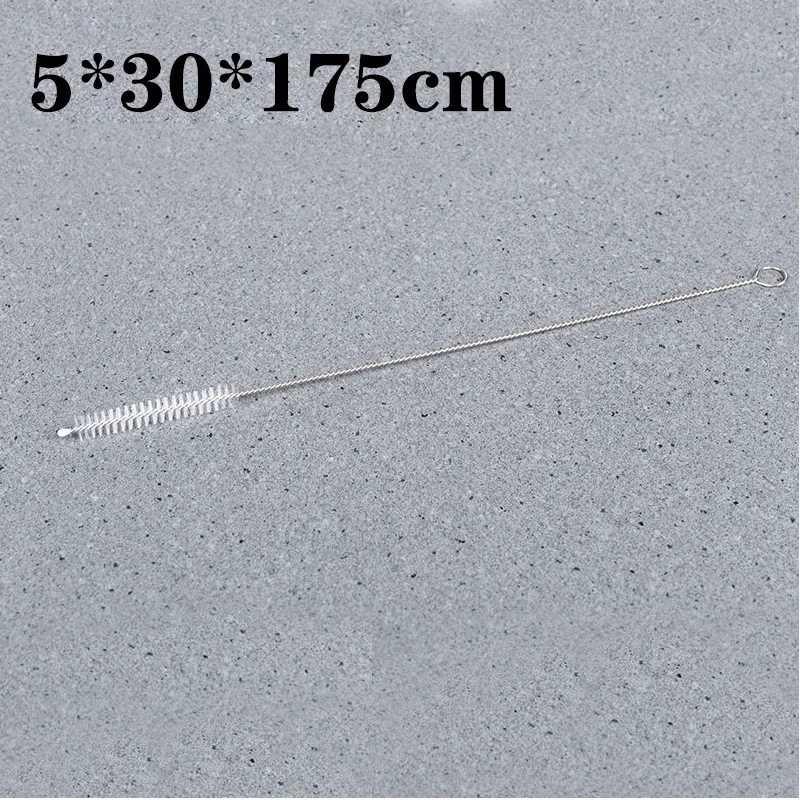 Plastic Straw Cleaner Straw Cleaners Custom Steel Straw Brush Extra Long Stainless Steel Metal Bristle Drink Pipes Cleaner Brush