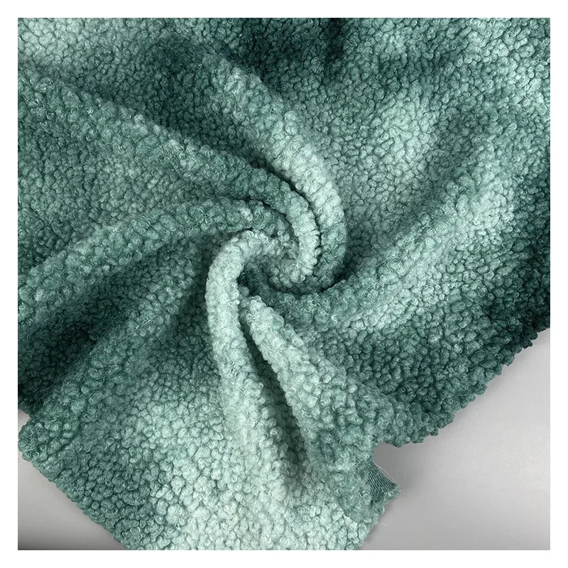 2022 new fabric Graded Teddy tie dyed plush fabric granular Plush autumn and winter fashion toy sofa fabric