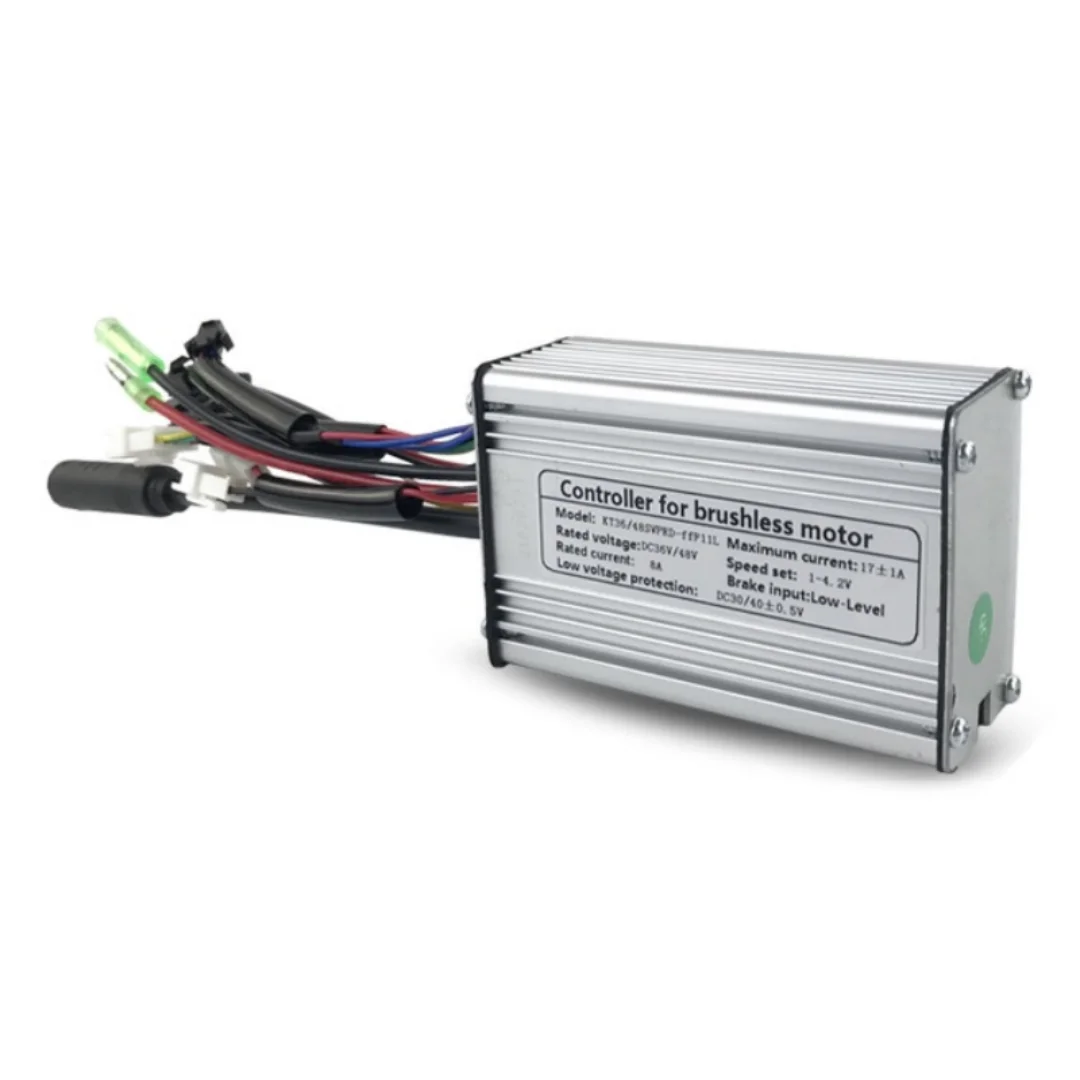 36V 48V Mountain Ebike e-Scooter Electric Spare Parts Kunteng KT-17A 350W Sine Wave Controller with Waterproof Plug