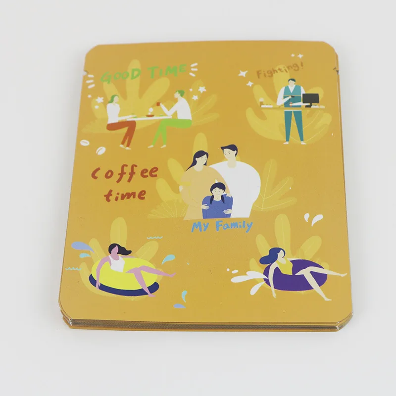 Custom Printing Matte Finish Brown Kraft Paper Coffee Bag Aluminum Foil Three Side Seal Bag For Ear-Hanging Drip Filters