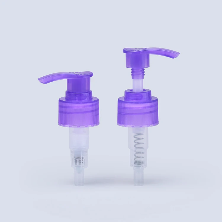 New Style 28/410  purple plastic body lotion pump