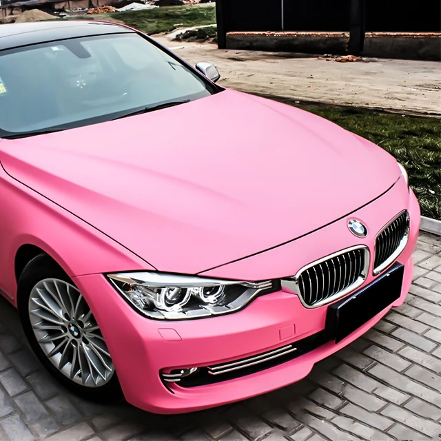 Anolly Hot Sale Custom Car Body Sticker Matte Pink Car Color Changing Film Air Bubble Free Car Wrapping Film