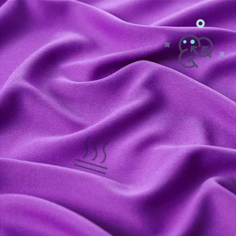 Hot sell dry fit knitted 4 Way Stretch Polyester plain cloth fabrics Interlock Jersey Fabric For Pants Interlock fabric