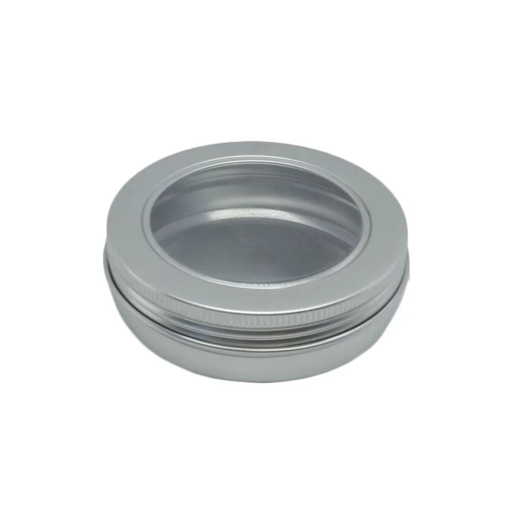 10ml 15ml 25ml 30ml 50ml 60ml 80ml 100ml aluminium jar 50g ointment container 50 ml flat aluminium tin AJ-02S