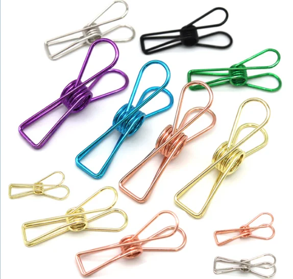 3pcs Metal Quickly Sealing Bags Clips Clamp Metal hook clip