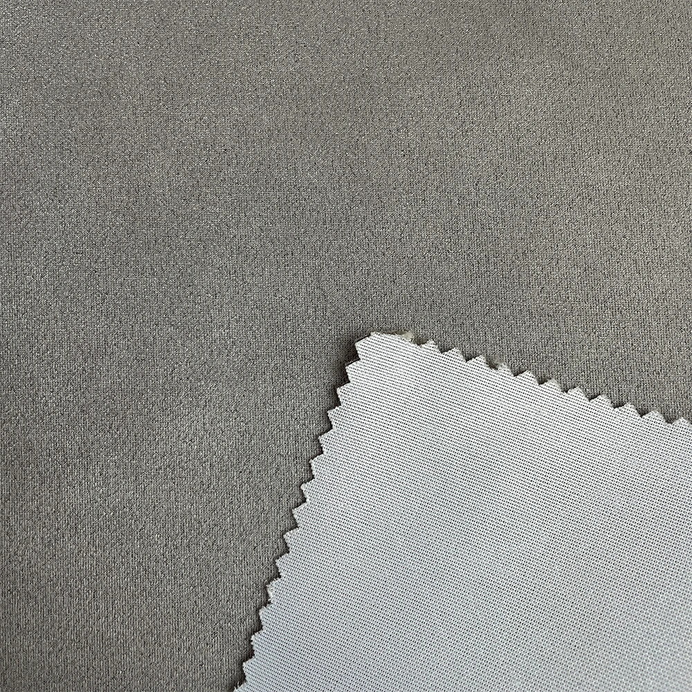 350gsm Manufacturer Custom Polyester Scuba Suede Fabric With Interlock Fabric For Fashion Coats