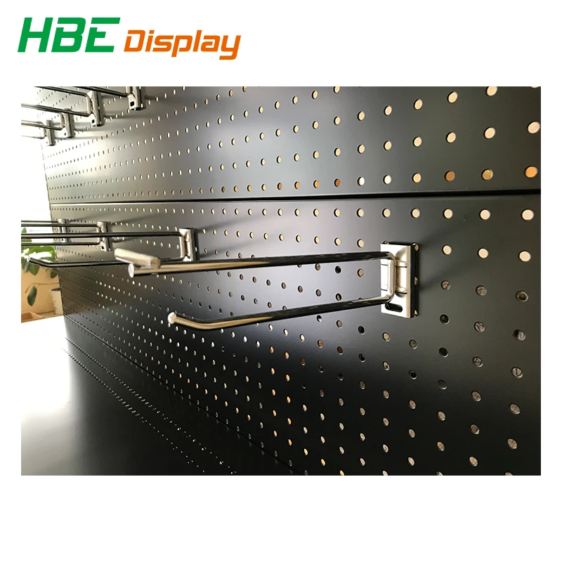 Wholesale Chrome Wire Display Pegboard Hook Double Price Tag Hooks For Peg