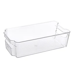 Fridge Organizers and Storage Clear Bins, Kitchen Storage Bins for Pantry, Cabinet Refrigerator Organizer Bins