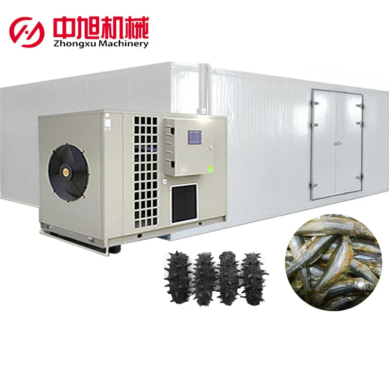 
heat pump sea cucumber sardine fish feed drying room operate heat pump shrimp dryer industrial sea cucumber dehydrator 