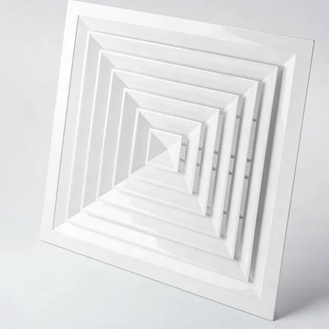 air ventilation system Air conditioner Ceiling HVAC square cheap stamping diffusers louvers grilles good quality XYSA-A600