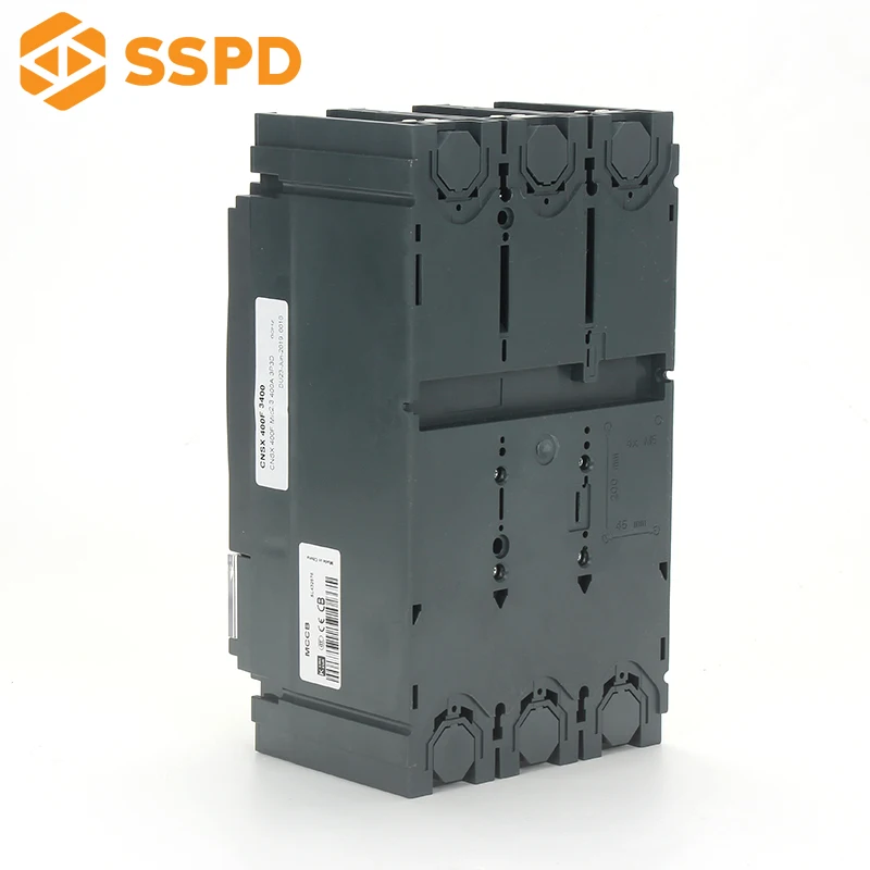 China SSPD brand PA66 material CNS 3P 400N 400A 690V 50kA stable quality 400amp MCCB vacuum circuit breaker switch