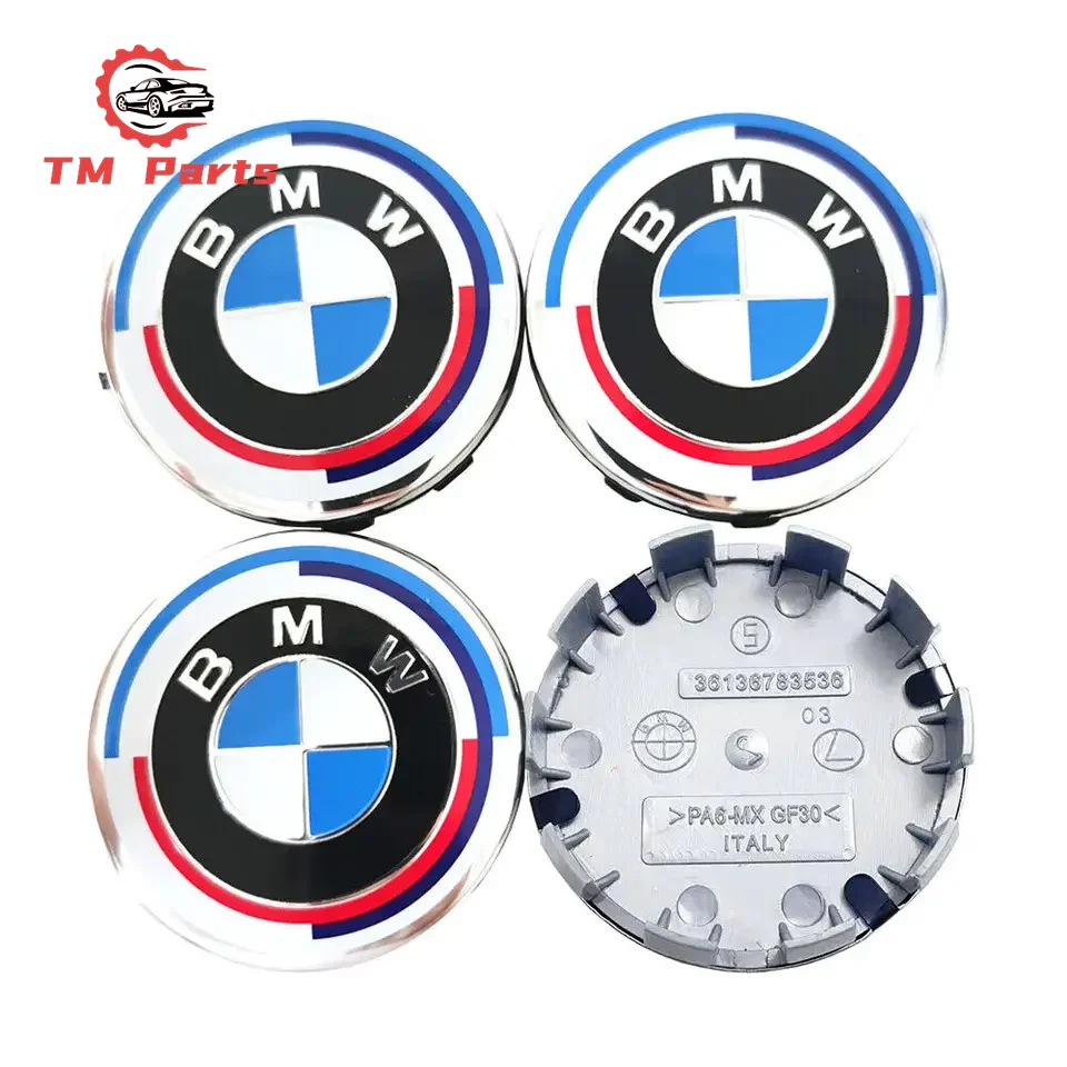 68mm 74mm 82mm 45mm 56mm  Customized Car Wheel Center Caps Wheel Hub Caps Covers Emblem Badge For BMW 50th Anniversary Wheel Cap