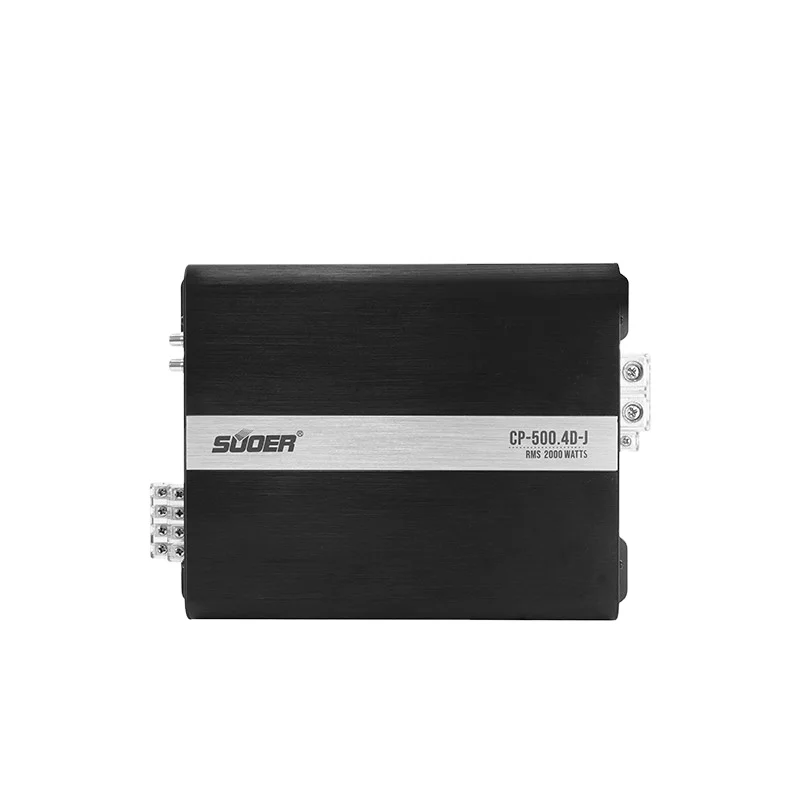 Suoer CP-500.4 class D mono channel car amplifier rms 500 watts 4 channel car amplifier