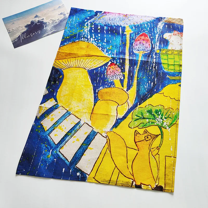 Customised Digitally Printed Tea Towel, 100% Cotton, Linen Tea Towel Printed Kitchen Tea Towel