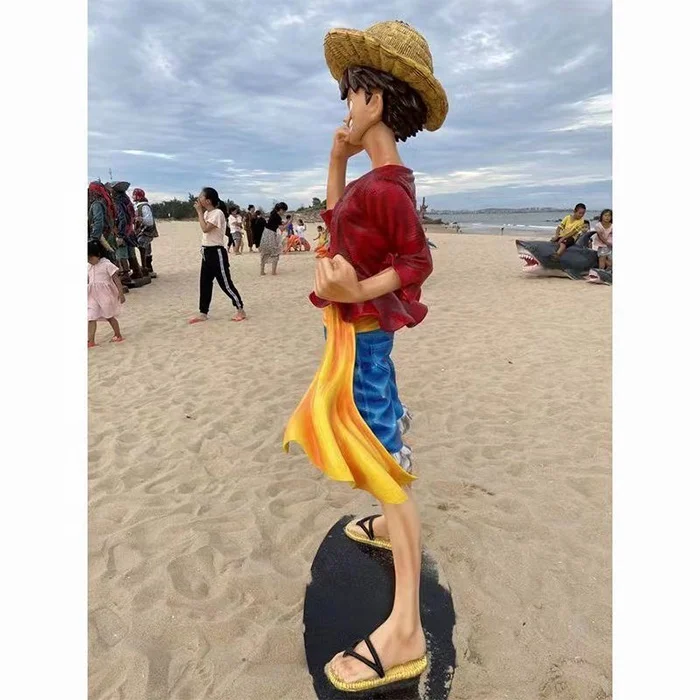 Anime Figure One Piece Luffy Land Monkey D Action Figure resin sculpture crafts standing decoration Toy Model collection Statue