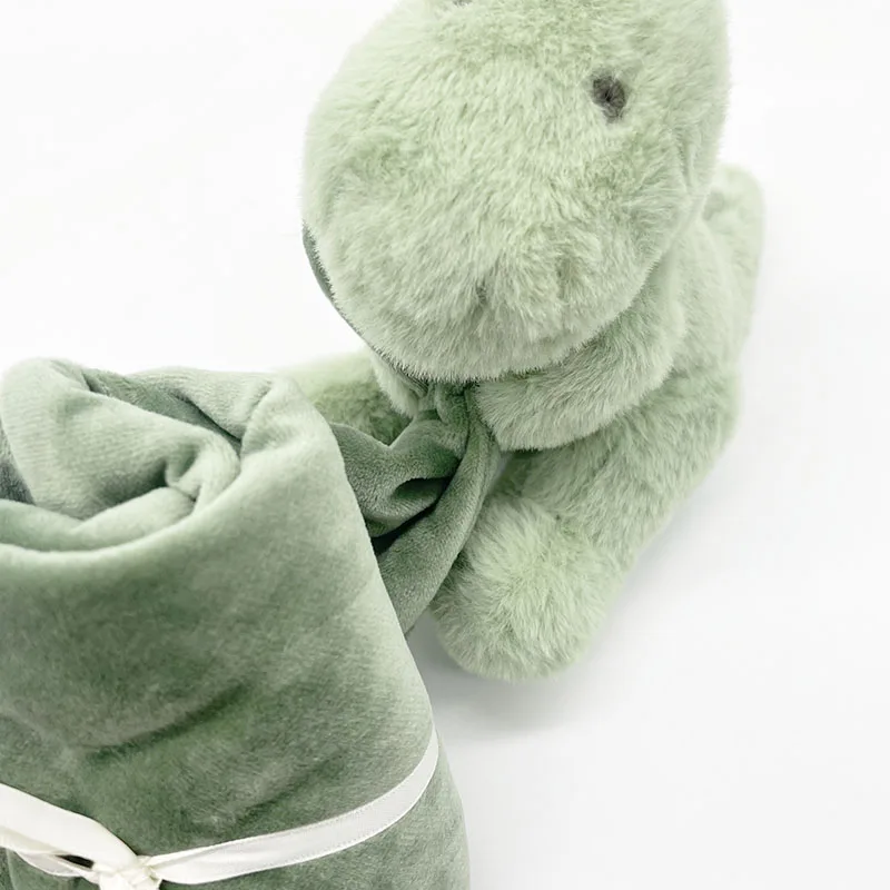 Customized New born Baby stuffed Blanket Safety Blanket with Plush Custom Animal Security Blanket