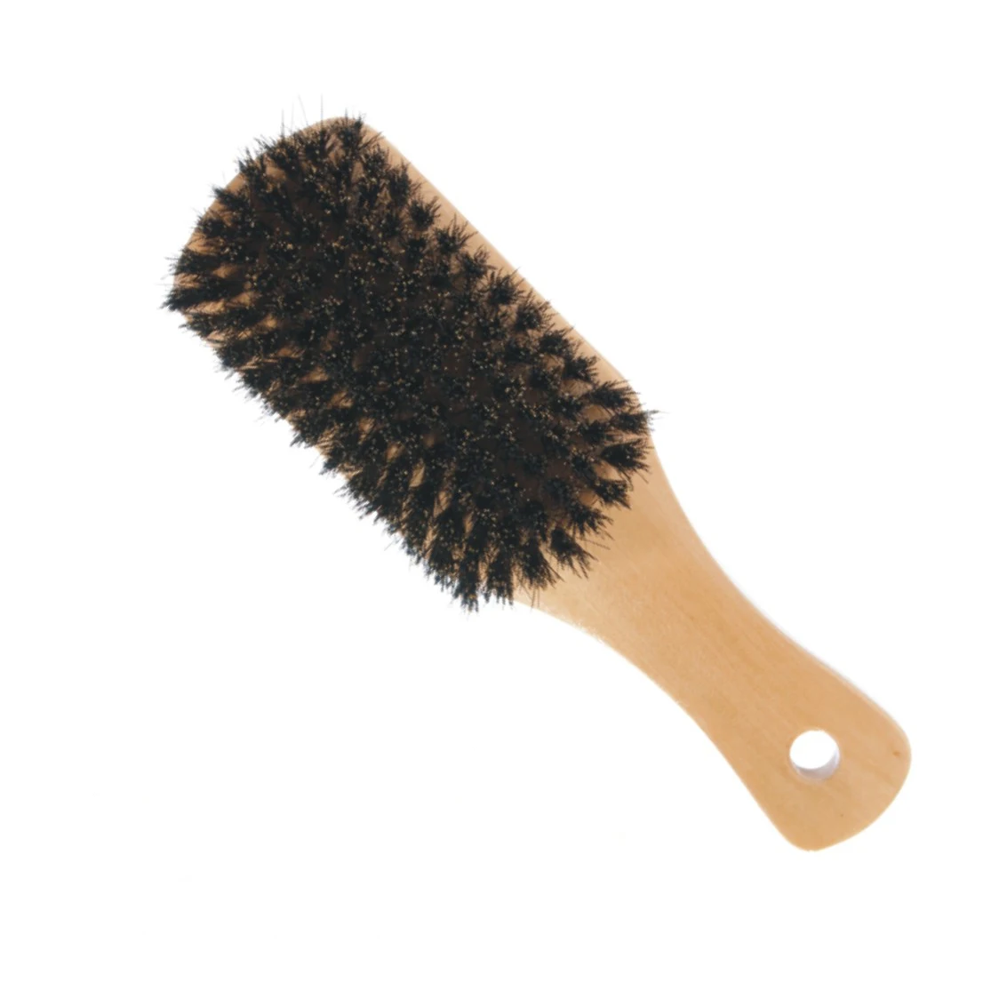 TIANBA Hot Selling Curved Wave Brush Black 100% Boar Bristle Hair Brush On Sale