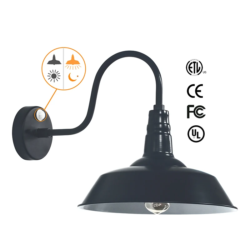 Outdoor Water-proof Wall Mounted Lamp with Flexible Gooseneck Sconces Wall Lighting Outdoor Light Fixture