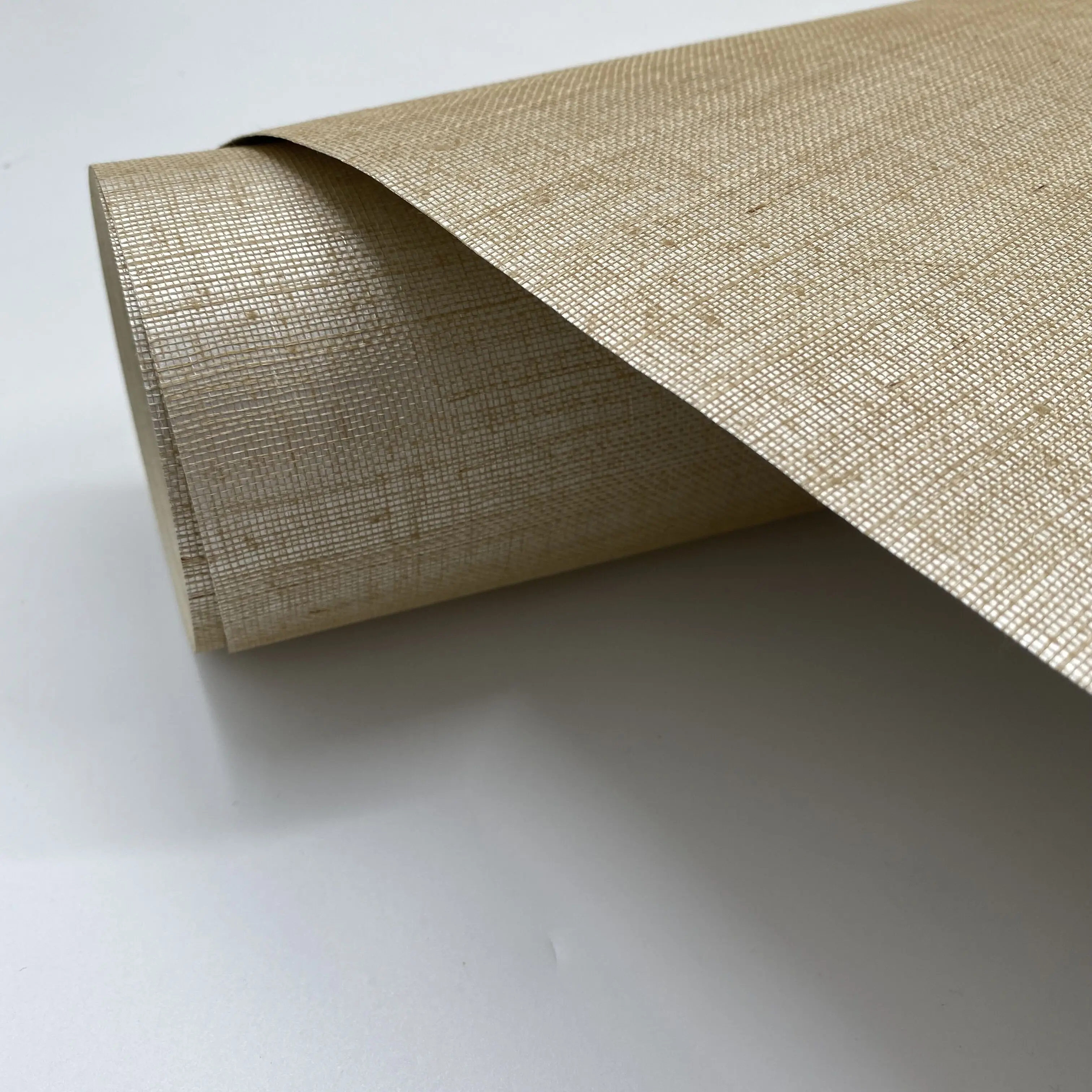 Mywind New Design Metallic Color With Paper Backing Sisal Chinese Hand Made Designer Wallpaper for Home Wall Decor Wallcoverings