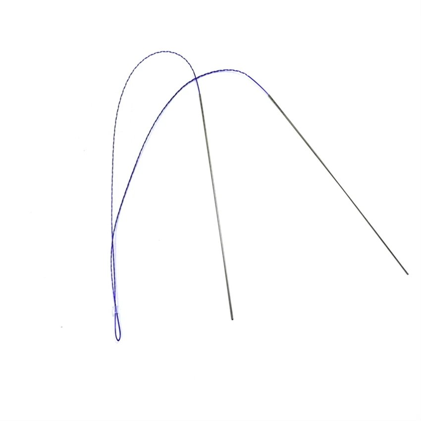 wholesale fast delivery barbed cog pdo pcl plla thread face lift fishbone double needle thread 20g 100mm with blunt type lifting