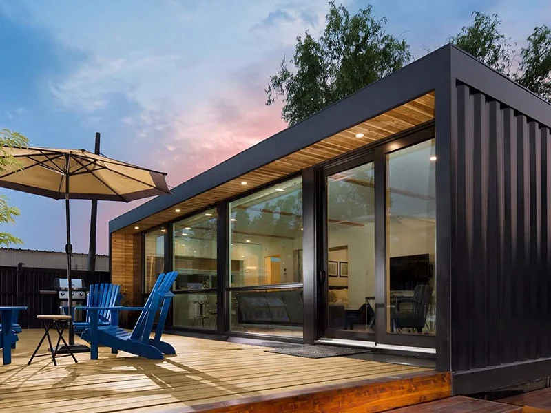 Wholesale two-story pop-up contain office cabin home tiny house concrete living low cost expandable prefabricated fast food shop