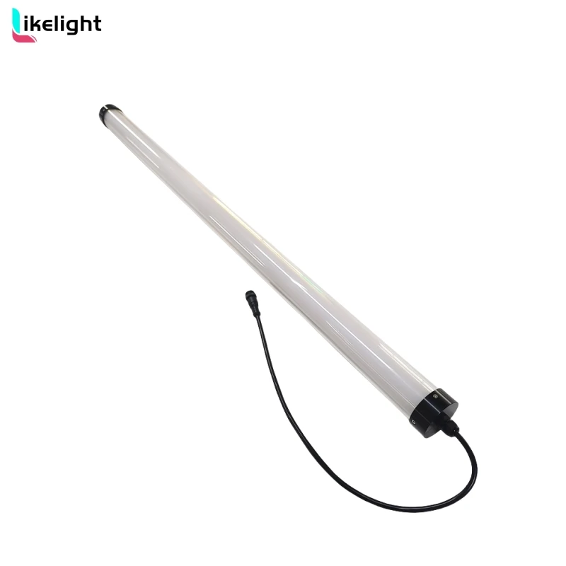 LIKELIGHT 360Degree LED tube Lighting  Dmx D40mm RGB RGBW LED Tube Light Music Interactive LED Video Tube Light