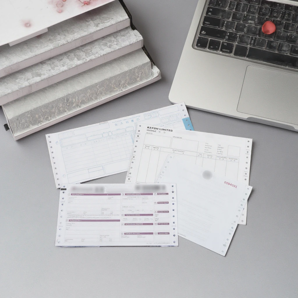 High Quality Computer Form Distinguished Quality Continuous Computer Form Pantone Colour Carbonless Paper For Multi Use