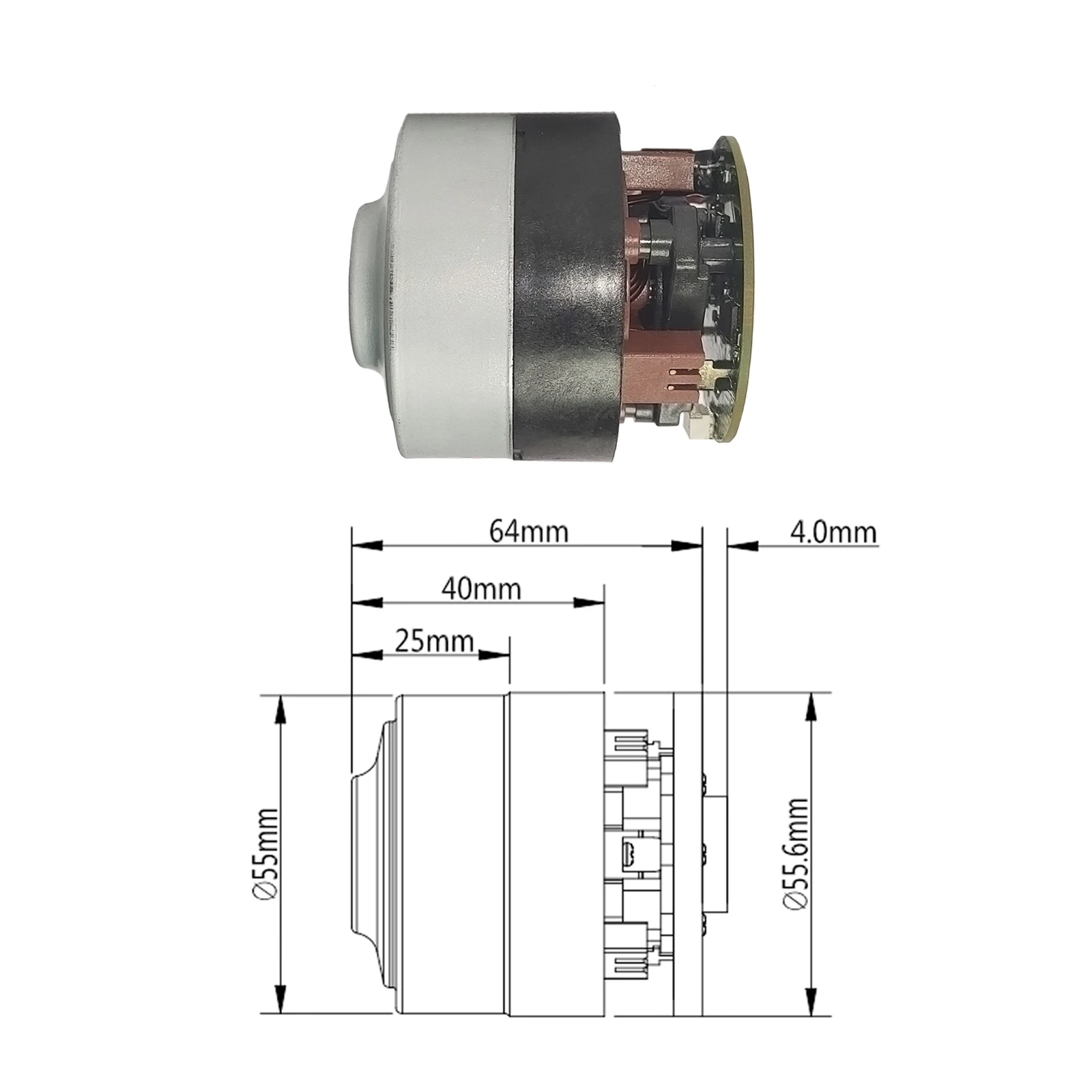 22.2V 210W power brushless DC motor miniature for vacuum cleaner equal product application