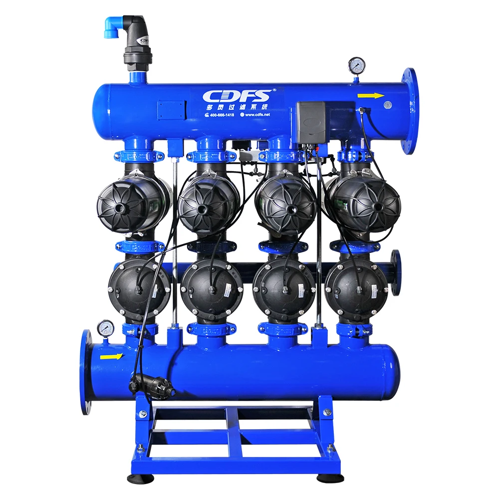 Automatic backflush disc gravel filter with Siemens PLC controller