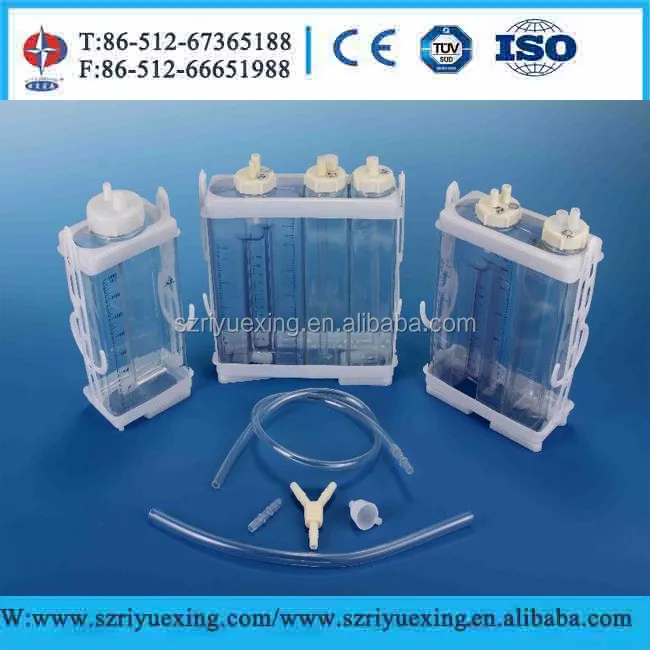 
Disposable Thoracic Chest Drainage Bottle with one / two / three Chamber 