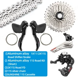 Sensah Empire 1x11/2x11 Speed Aluminum Alloy Carbon Road Bike Shifter SL+RD+FD Derailleur Groupset