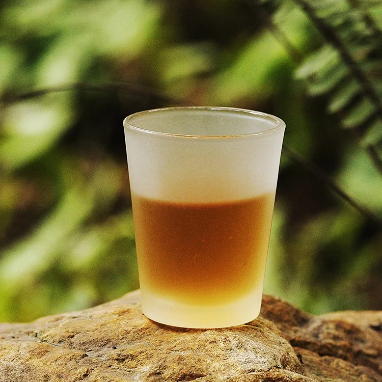 frosted glassware sublimation tequila shot glasses custom vodka glass tumbler glasses frosted shot glass