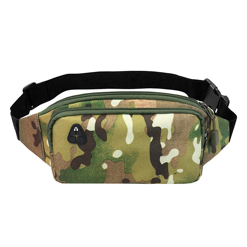 Male Female Waterproof Crossbody Chest bag Custom Small running fitness fanny pack fashion camouflage outdoor waist bag for men