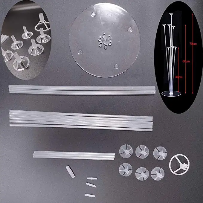 Wholesale 70cm Birthday Decoration Large Transparent Led Balloon Stick Bracket Latex Balloon Stick Stand