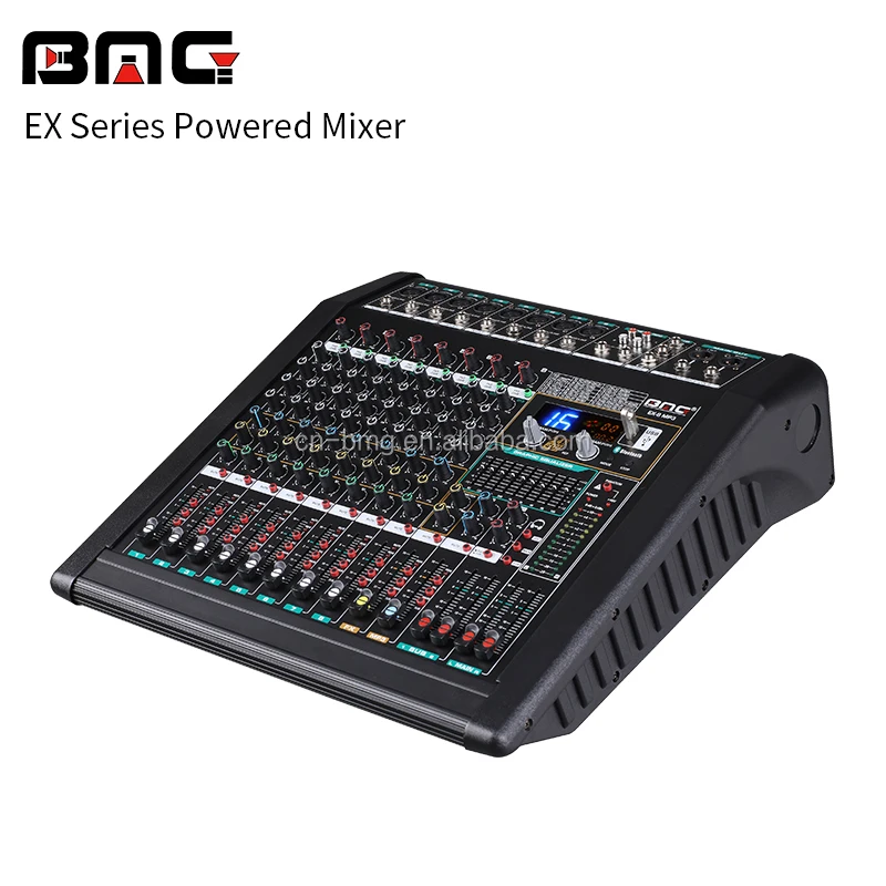 BMG Professional Audio Blueteeth Power Amplifier Mixer  Newest 8 Channel Sound Music Mixer Digital mixer audio