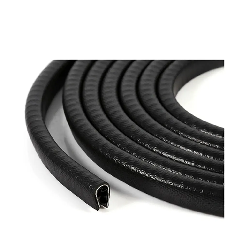 Automotive car door frame rubber seal trim strips anti-collision car door corner pvc u shape seal strip